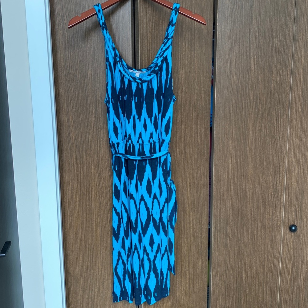 Turquoise blue and navy knee length Gap dress size medium.